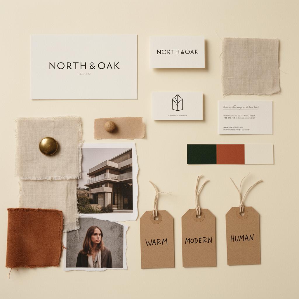 concept boards · rebrand, the first time the new logo felt like a person